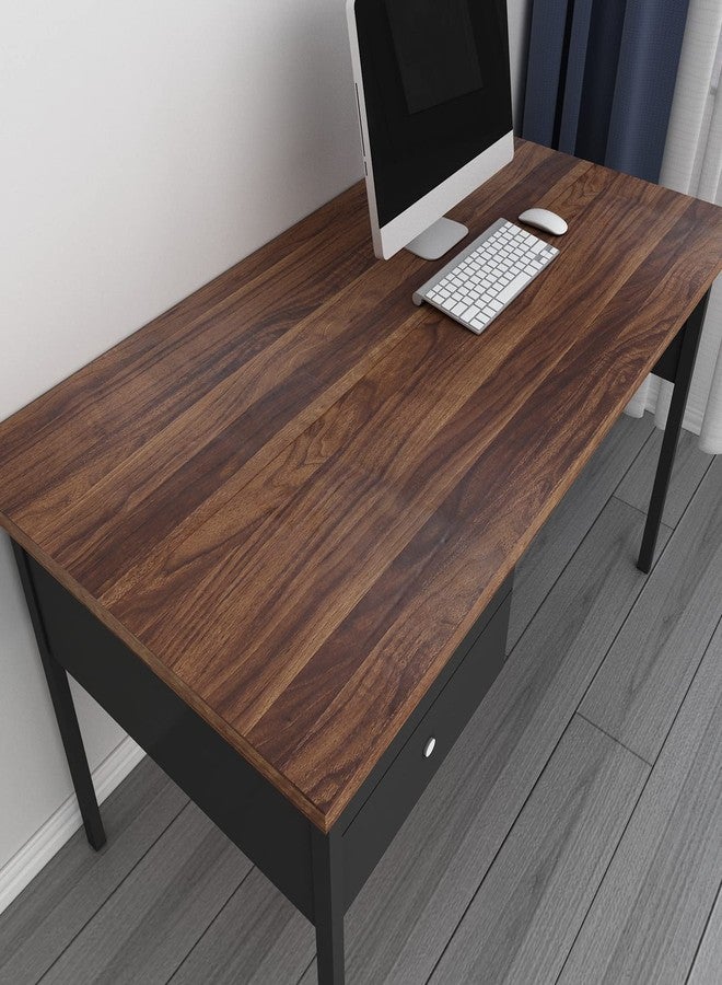 Decotalk Walnut Wood Contact Paper Wood Grain Contact Paper 17.7"x120" Peel and Stick Wood Wallpaper for Cabinets Removable Vinyl Wrap Faux Wood Wallpaper Self Adhesive Brown Wood Contact Paper Matte - Image 3